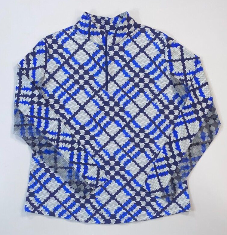 Women’s Ibkul UPF 50+ Quick Dry Gemma 1/4 Zip Long Sleeve Golf Shirt NEW