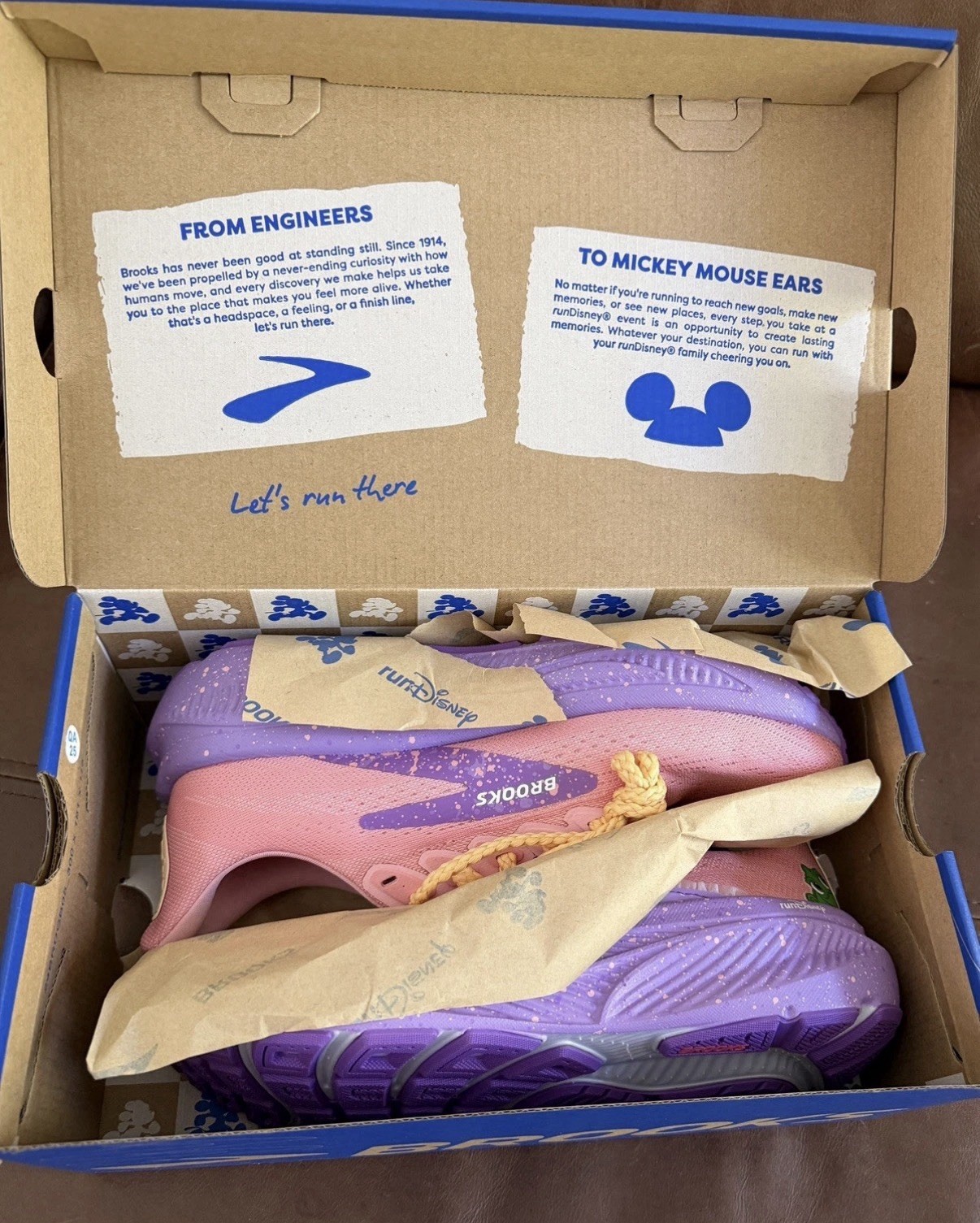 2026 RunDisney Brooks Ghost 17 Rapunzel Princess Shoes Women’s sizes 7.5-9