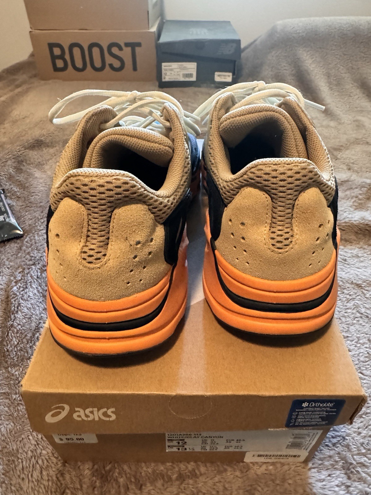 adidas Yeezy 700 Men’s Low Top Lace-Up Sneaker Tan Black Orange