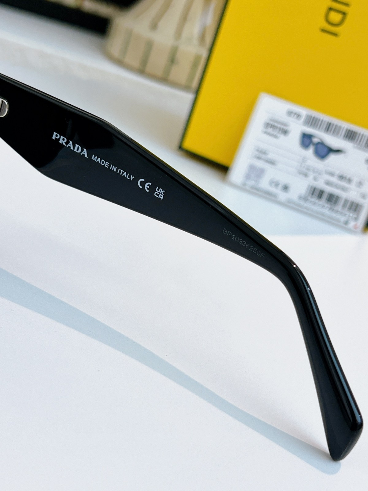 Prada PR 15WS Sunglasses Authentic Unisex Black Oversized Square UV400 w/ Box