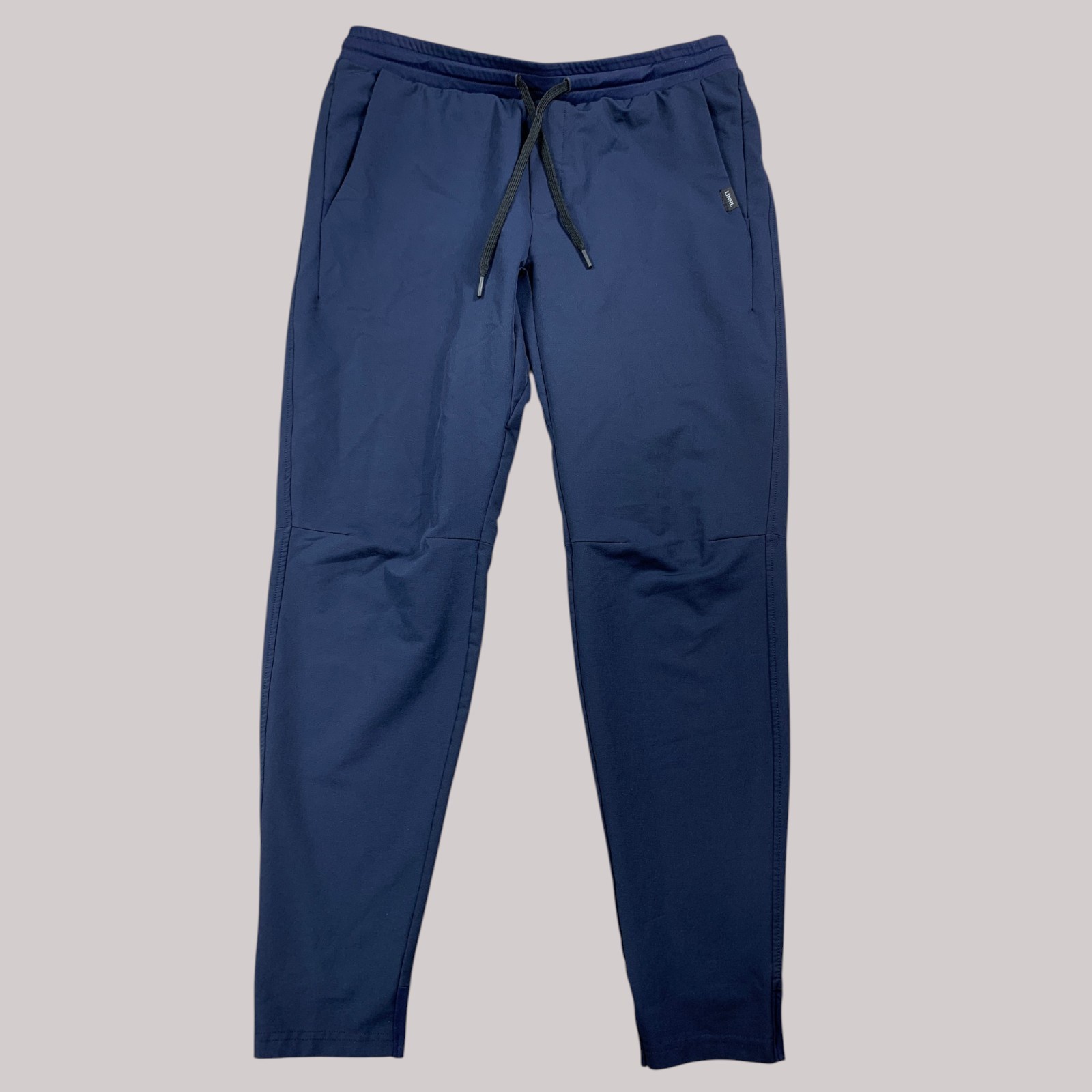 UNRL Joggers Mens Lx30 Navy Performance 4-Way Stretch Drawstring Elastic Waist