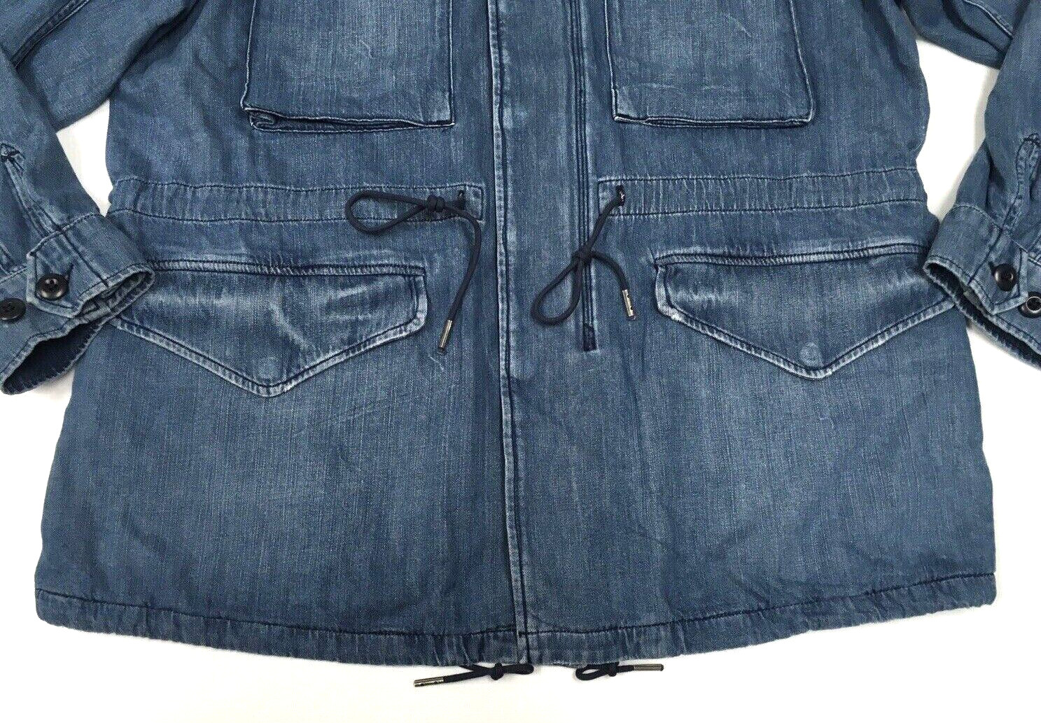 Polo Ralph Lauren Military US Army Paratrooper Officer Denim Jeans Field Jacket