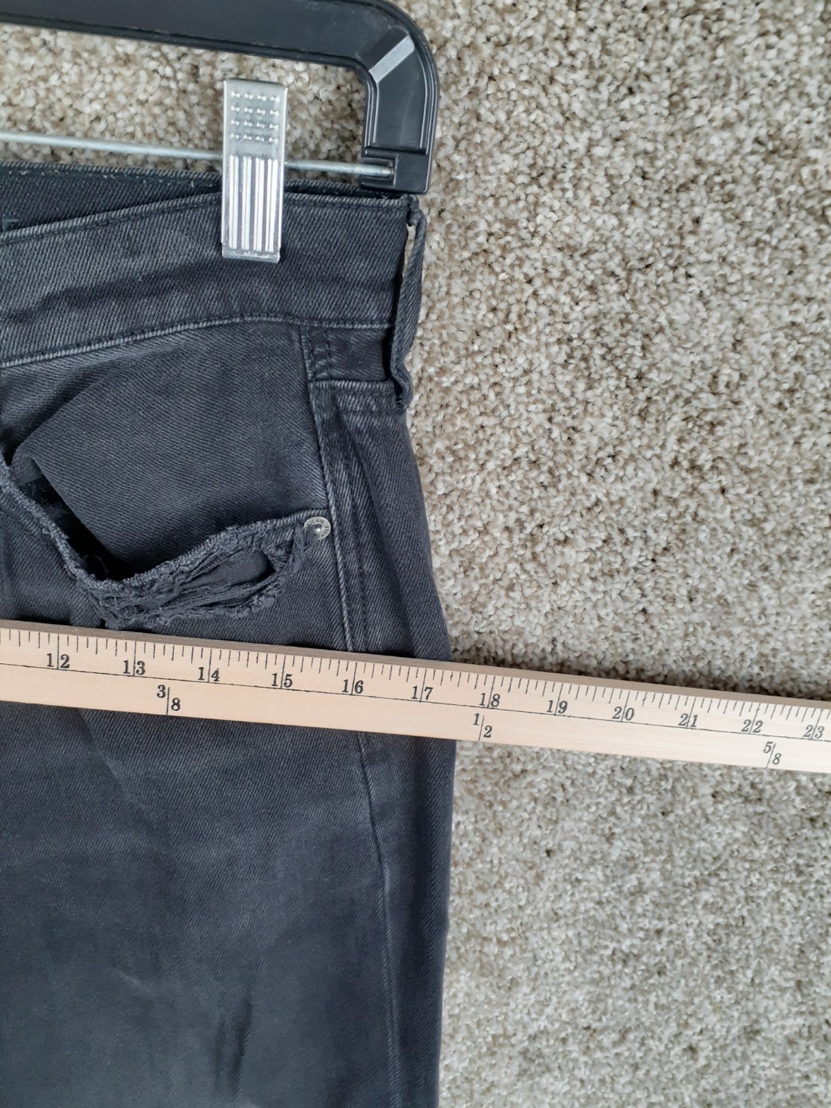 American Eagle Highest Rise 90’s Boyfriend Distressed Jeans Womens 8 Reg Black