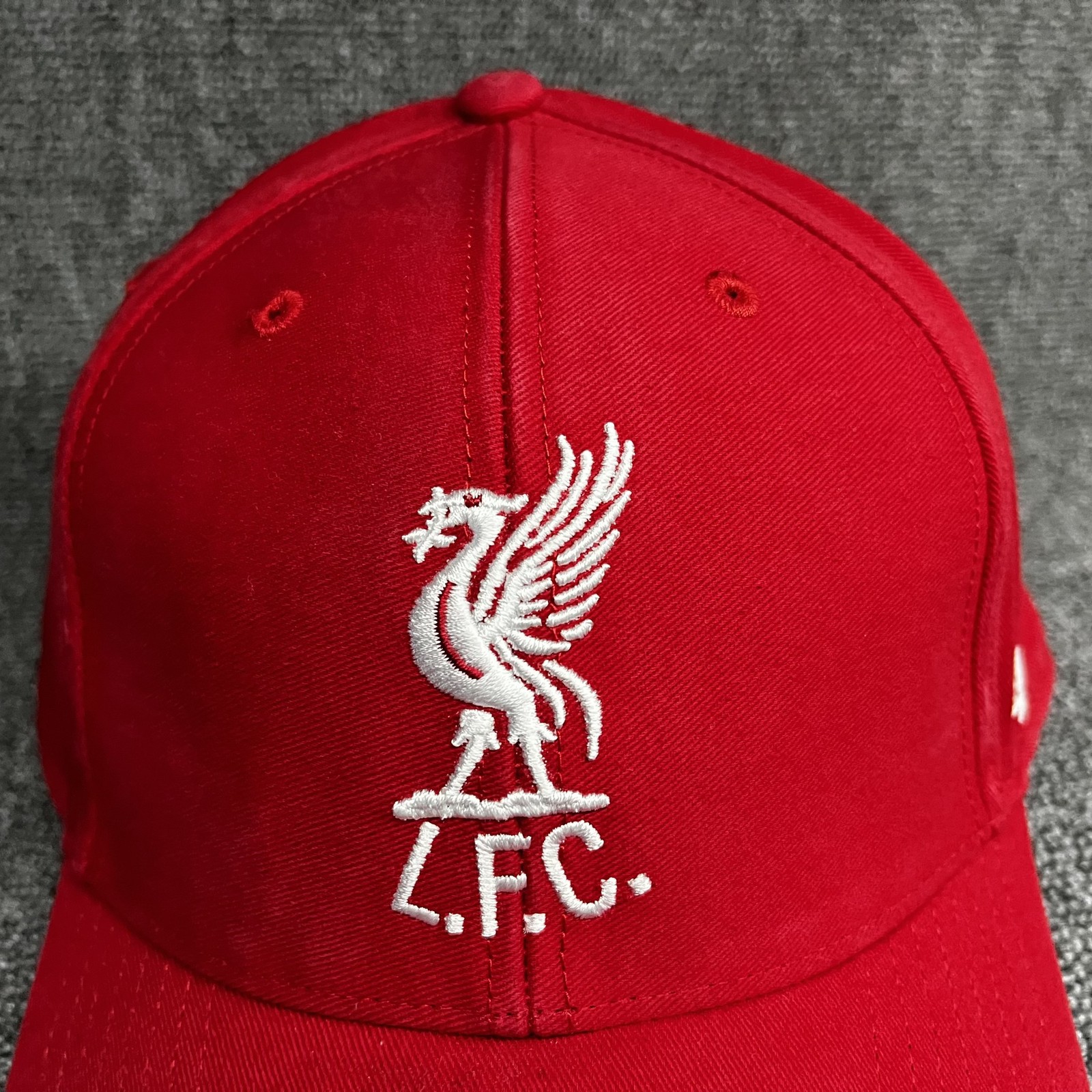 ’47 Brand Liverpool FC Strapback Cap Red Curved Brim Hat Unknown