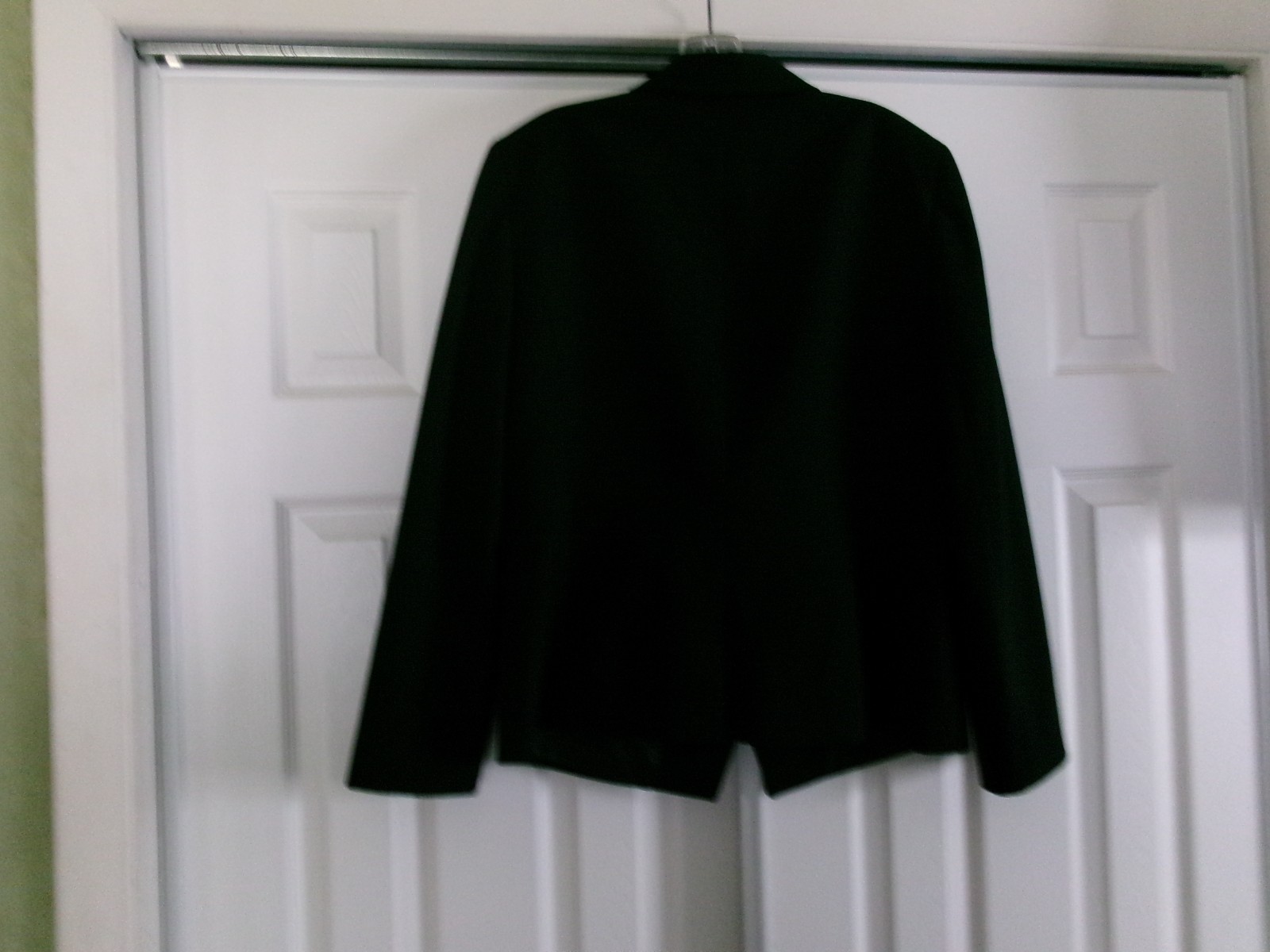 Tahari ASL Levine Womens Solid Black Double Breasted Blazer Size 16