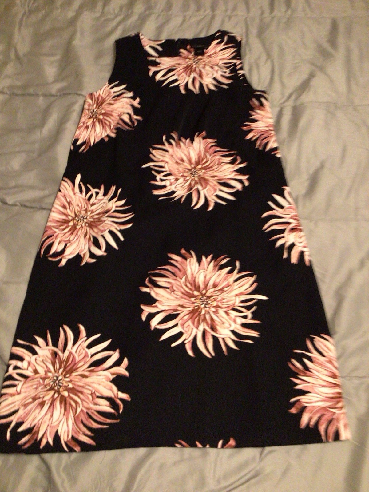 Ann Taylor Factory Women’s Sleeveless Dress Sz 2 NWT Black Floral Print