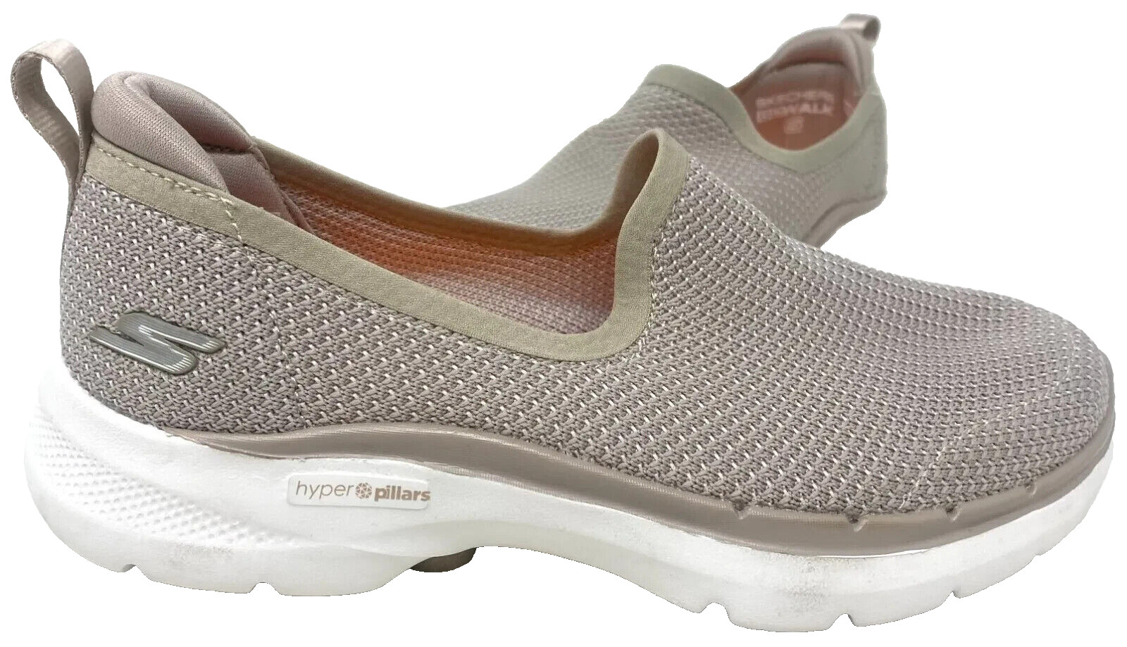 Skechers Women’s Gowalk Hyper Pillars Slip On Walking Shoes Taupe Size:8 117J