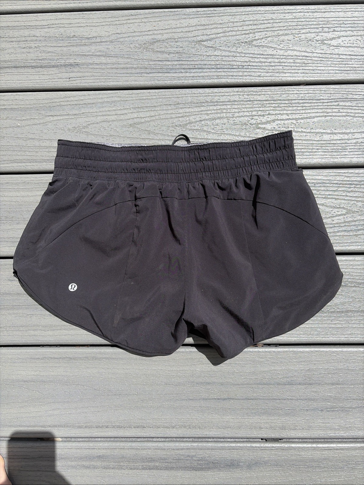 LULULEMON Choose a Side Reversible Short 3″ Black Heathered Grey Size 8