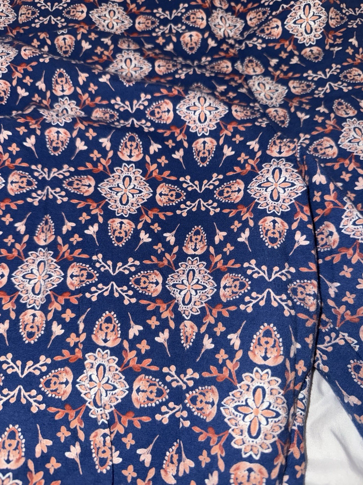Torrid Ankle Leggings Size 1 Plus Floral Blue Pink Stretch Yoga