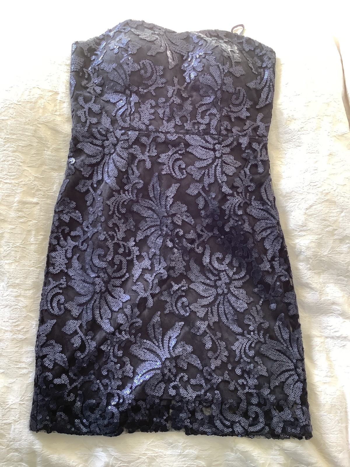 NEXT cocktail party/prom dress. Navy. petite 12