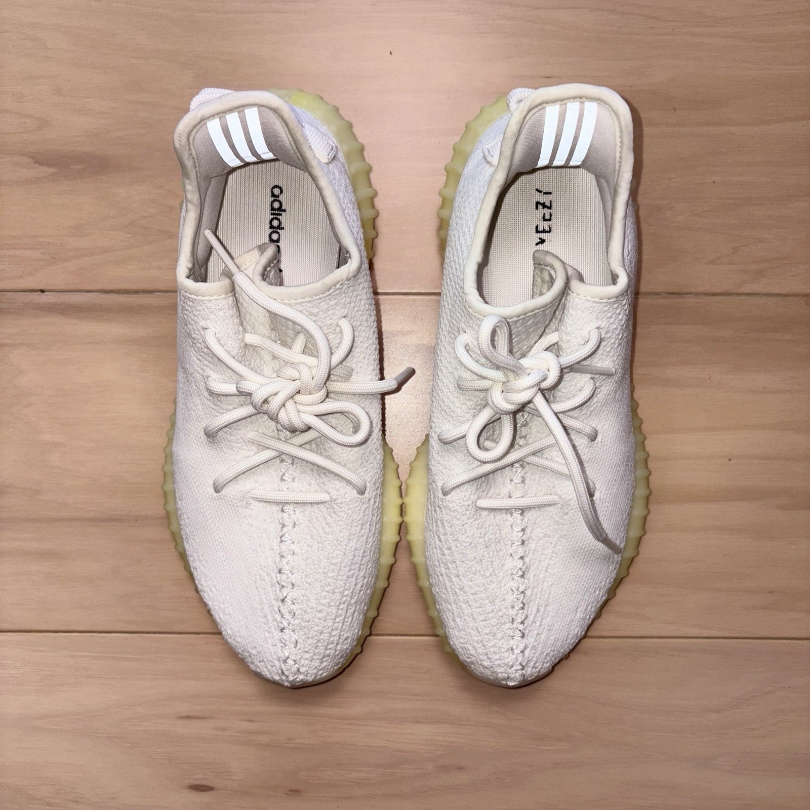 Adidas Yeezy Boost 350 V2 Butter Cream White Mens Size 8 Sneakers