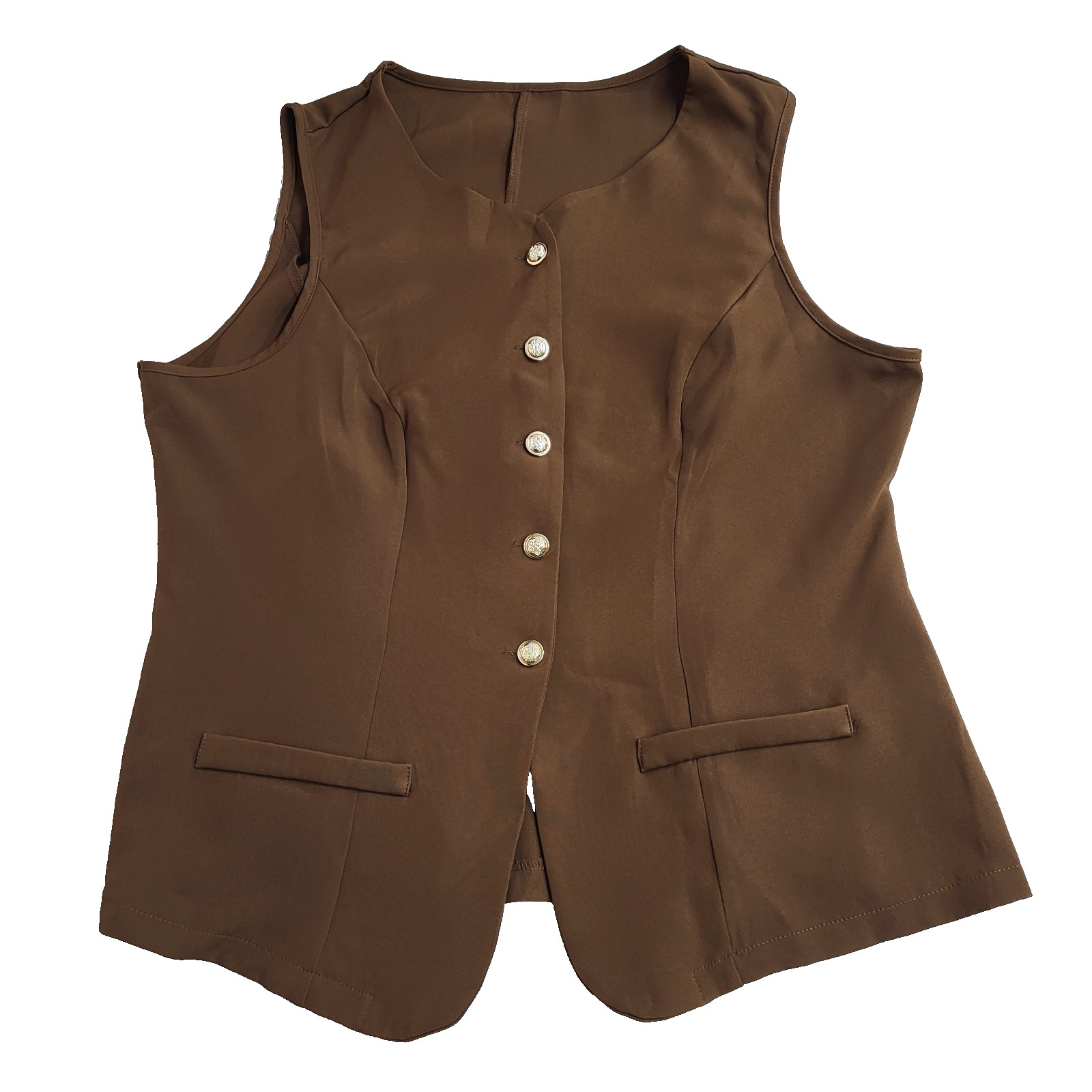 Shein Waistcoat Brown Smart Casual Formal Women’s XL 20-22