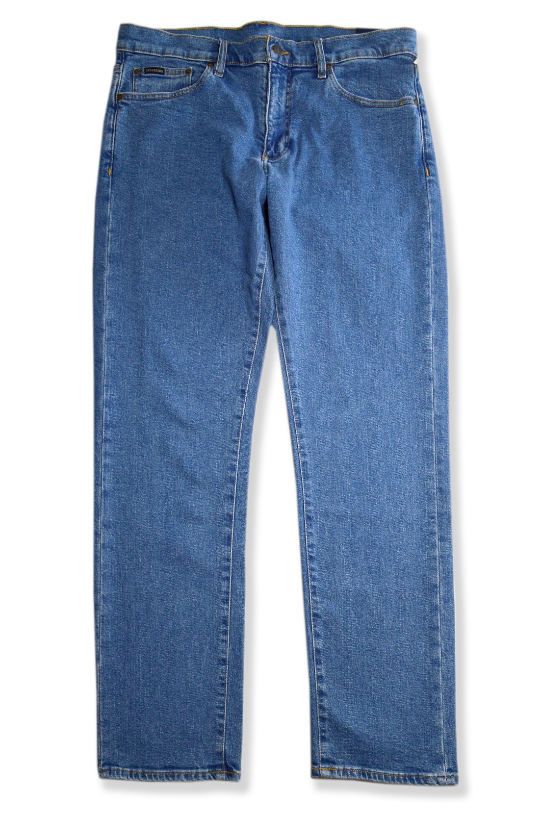 Brooks Brothers Mens Medium Blue Reg Fit Straight Leg Jeans 38W x 32L BB-4827