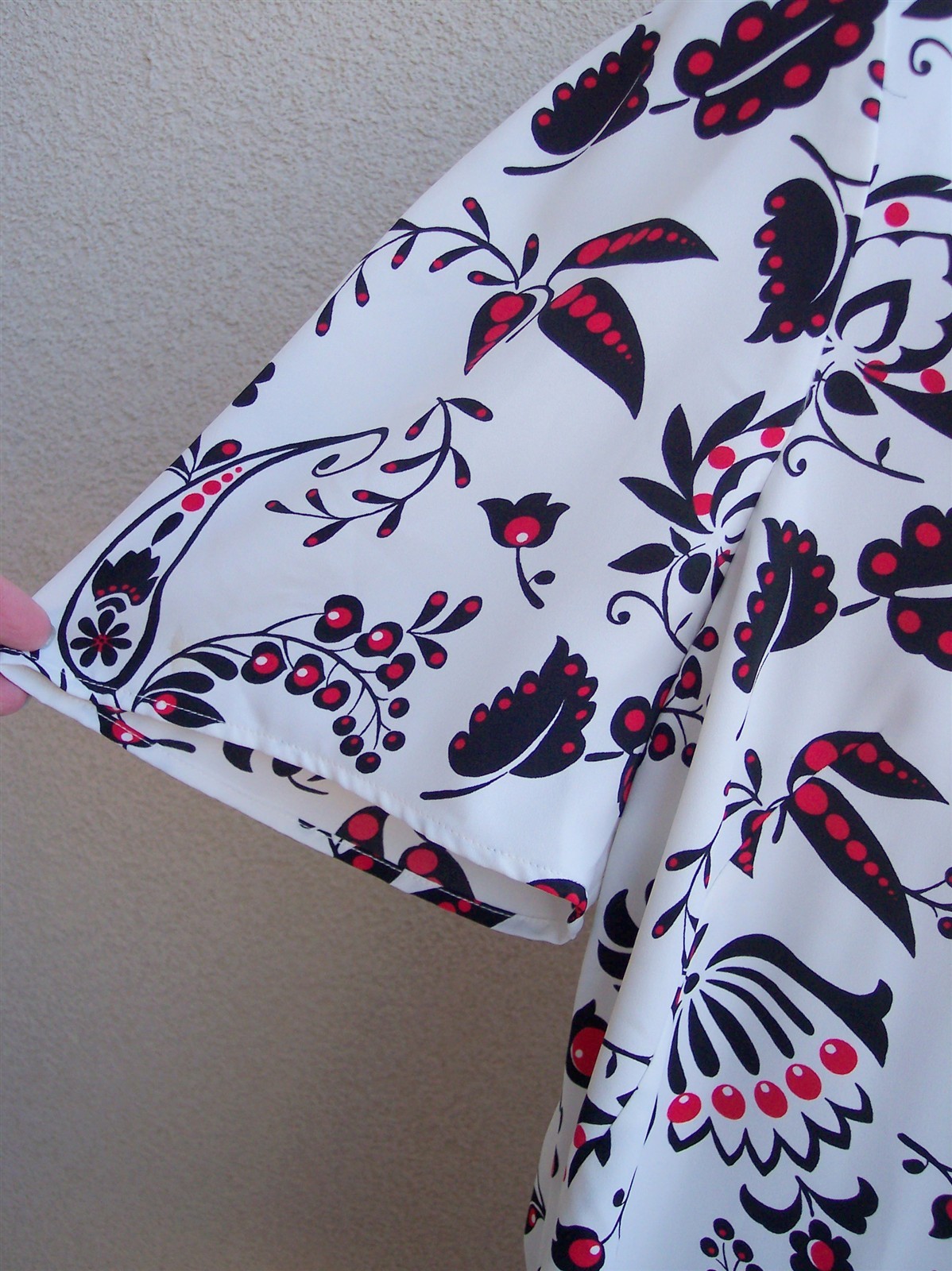 Talbots Plus NEW $90 Red Black White top plus size 2x cherry berry blouse shirt