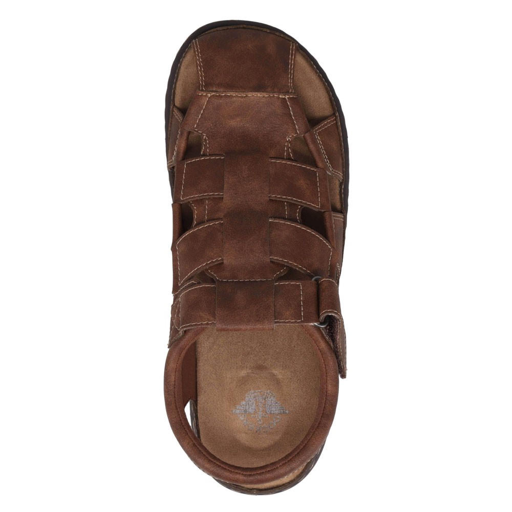 Dockers Mens Sarasota Tumbled Full Grain Moc Toe Sandal
