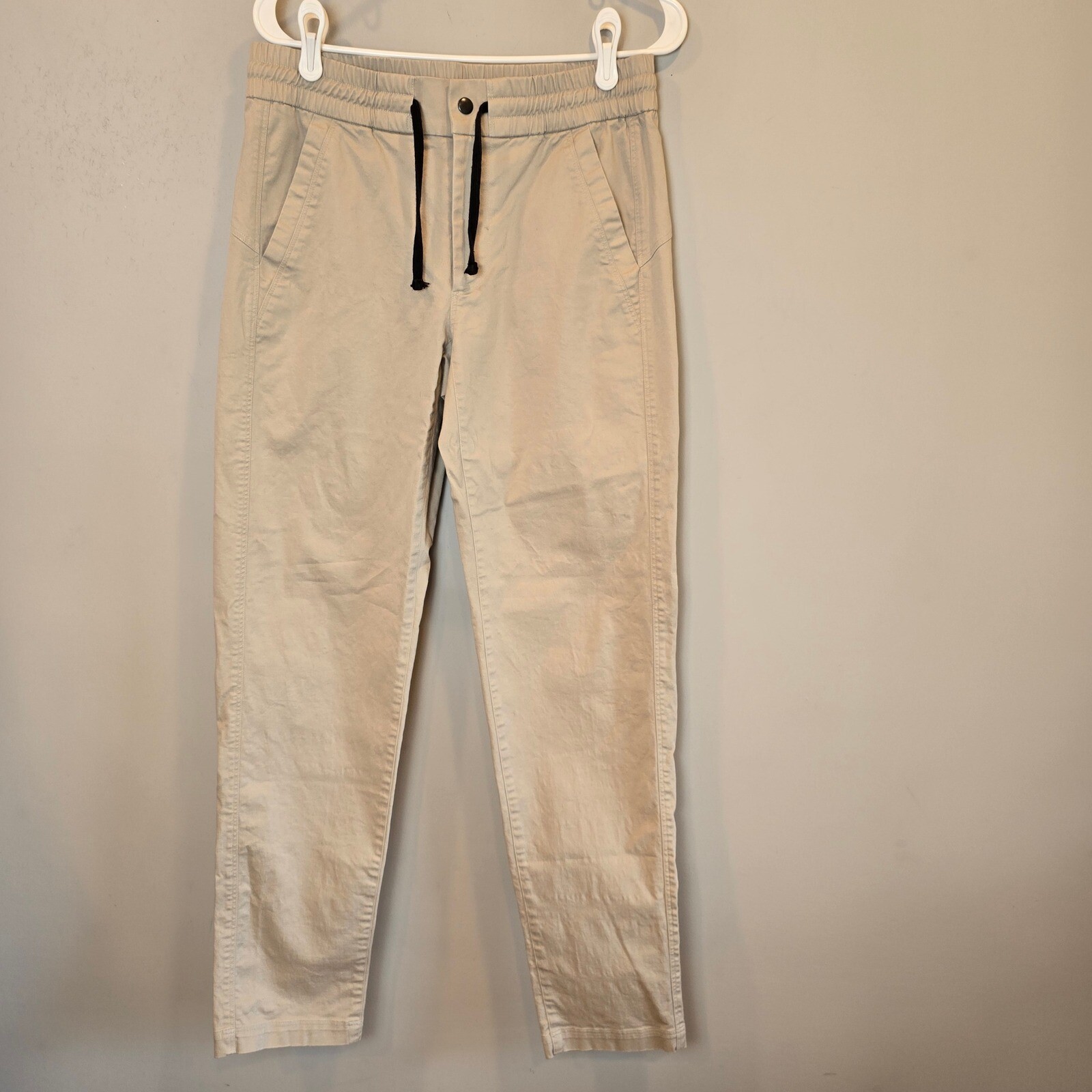 Paskho Pant Rejuvenate Khaki Cream Pull On Womens Medium
