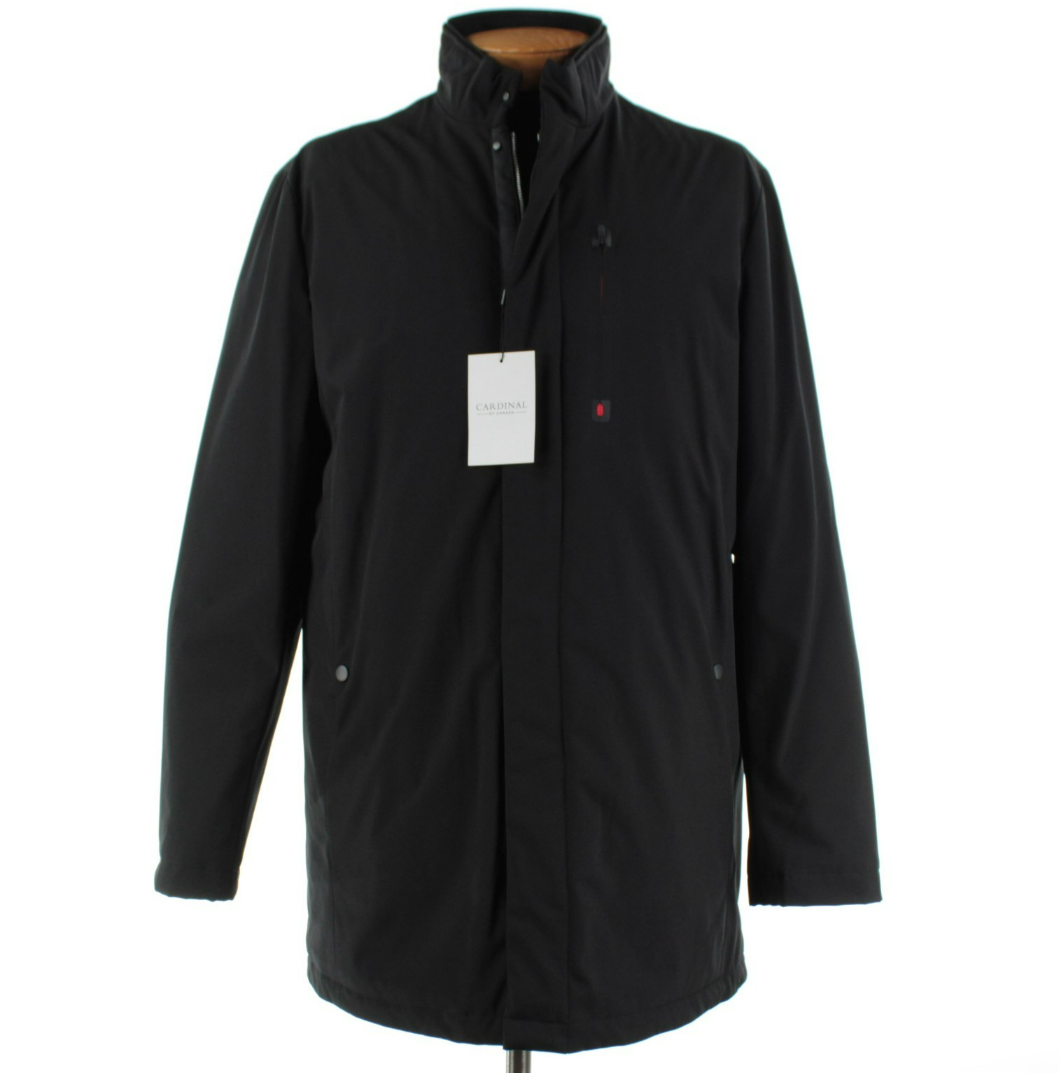 Cardinal of Canada NWT Polyester Blend Down Coat Size XL US In Solid Black