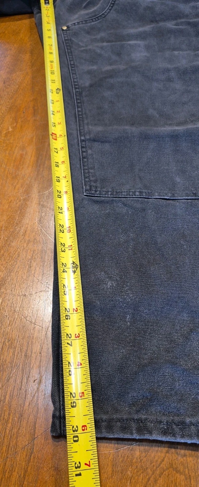 Carhartt B01 BLK Vintage Double Knee Pants Union Made In USA Black Duck 36×30