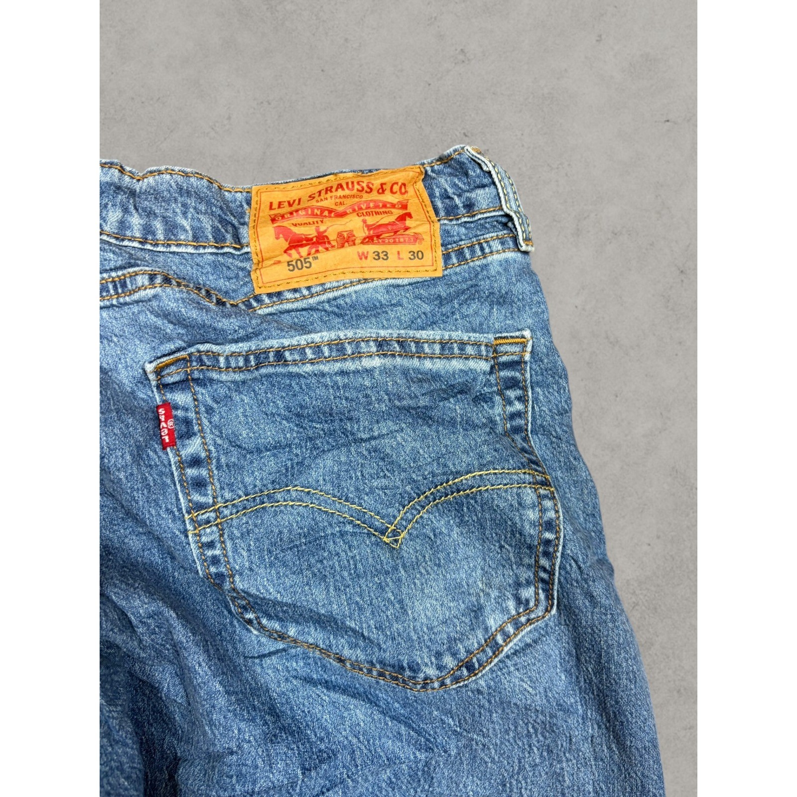 Levis 559 Relaxed Straight Mens Jeans Blue Denim Medium Wash 33×30