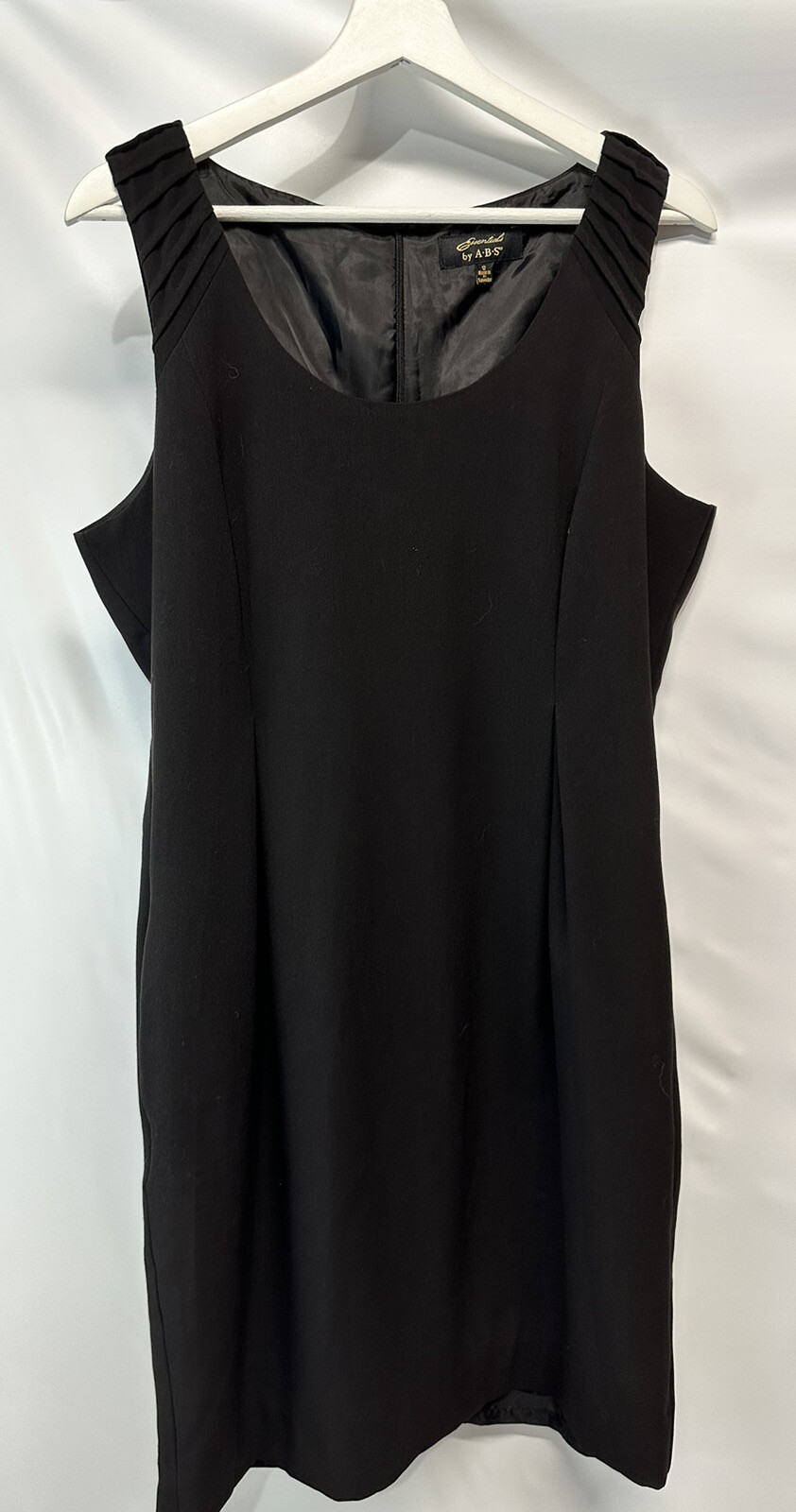 ABS-Classic Elegance-All Seasons/Occasions Little Black Dress Lined Pockets 12
