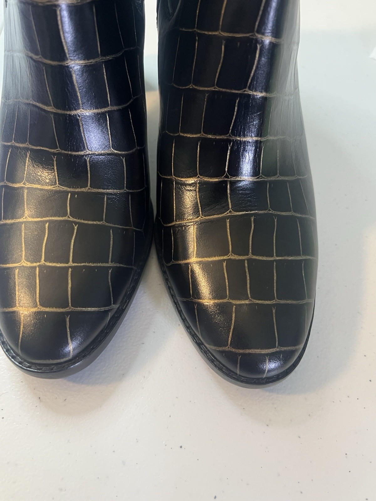 LAUREN Ralph Lauren Mylah Fancy Bootie Black/Modern Gold Women Size 11