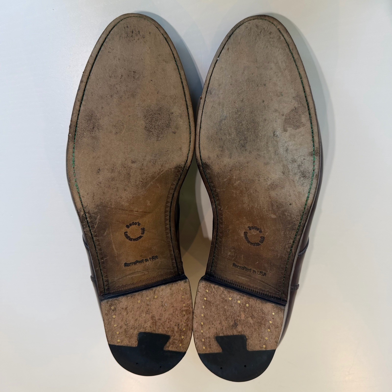 ALDEN 22220 Cigar Shell Cordovan Split Toe Size 13 Norwegian Front Blucher Shoes