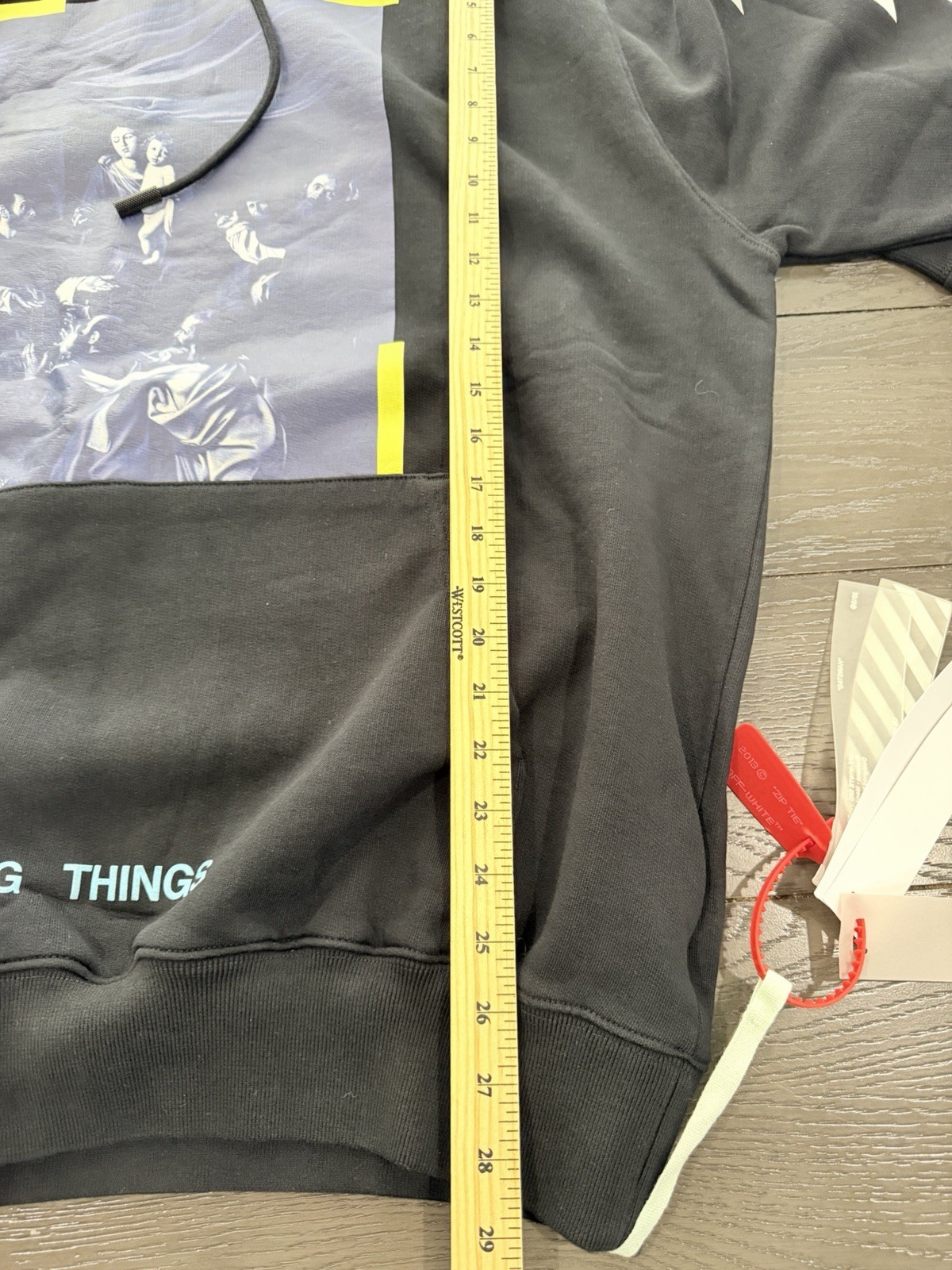 Off White Virgil Abloh Seeing Things Caravaggio Hoodie Mens XL w COA Authentic!