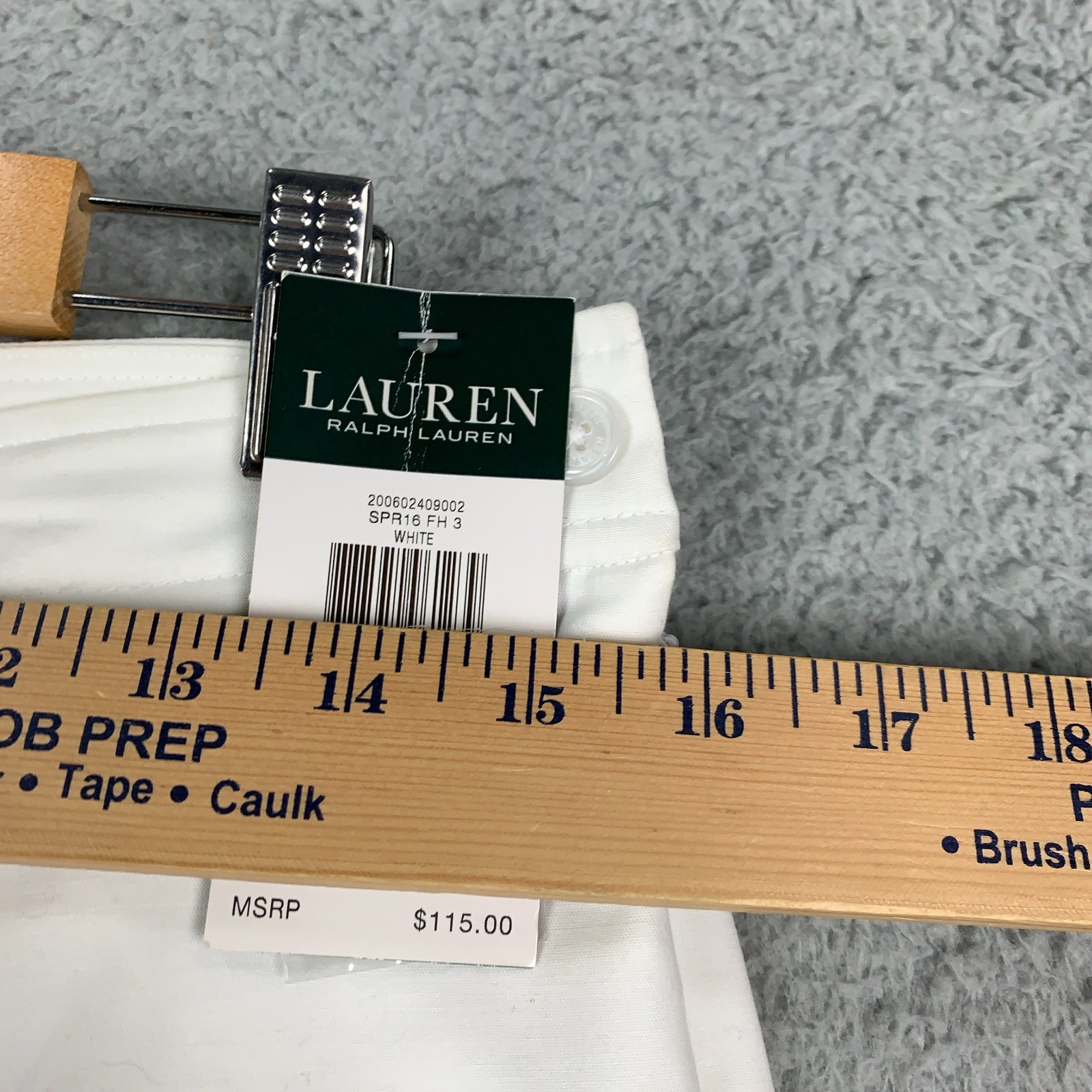 NWT Lauren Ralph Lauren Ankle Pants Womens 4 White Pintuck Stretch Side Zip $115