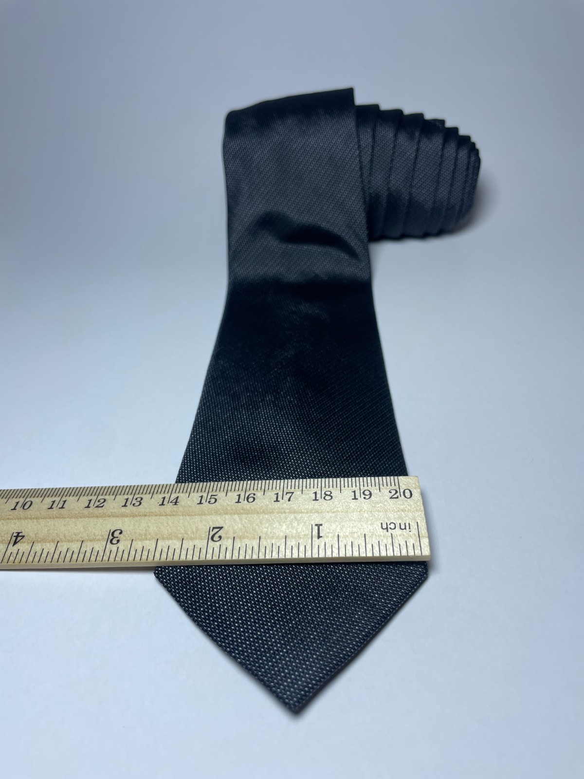 NEXT Men’s Tie, Slim, 100% Silk, Black Gray Silver, Premium GIFT BOX, Excellent