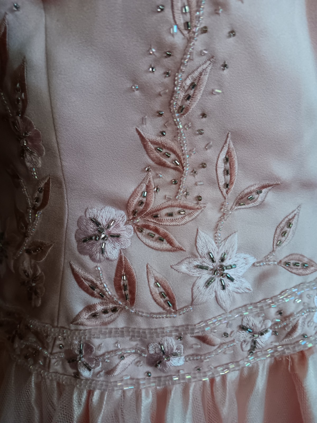 Forever Yours Blush Pink Spaghetti Straps Ball Gown size 12