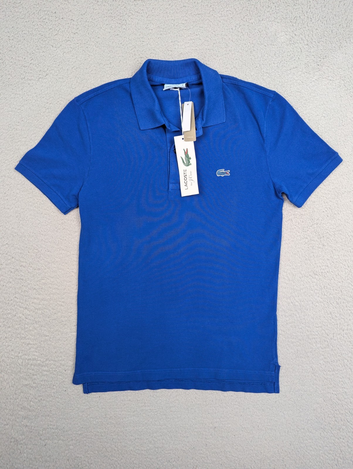 Lacoste For J. Crew Men’s Blue Polo Shirt Size 3(S) NWT