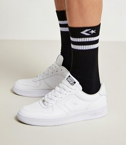 CONVERSE | Mens Black Half Cushion Crew Sports Socks | Size UK 6-11 EU 39-46