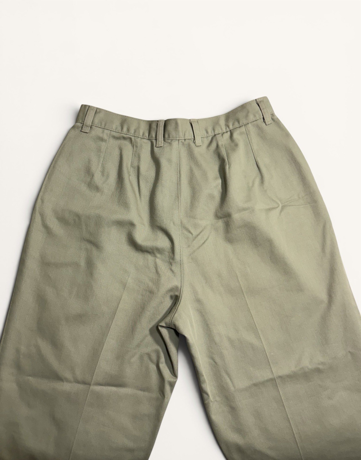 VTG 90s Northern Reflections Pleated Pants Womens Green Cotton Canada – 32W