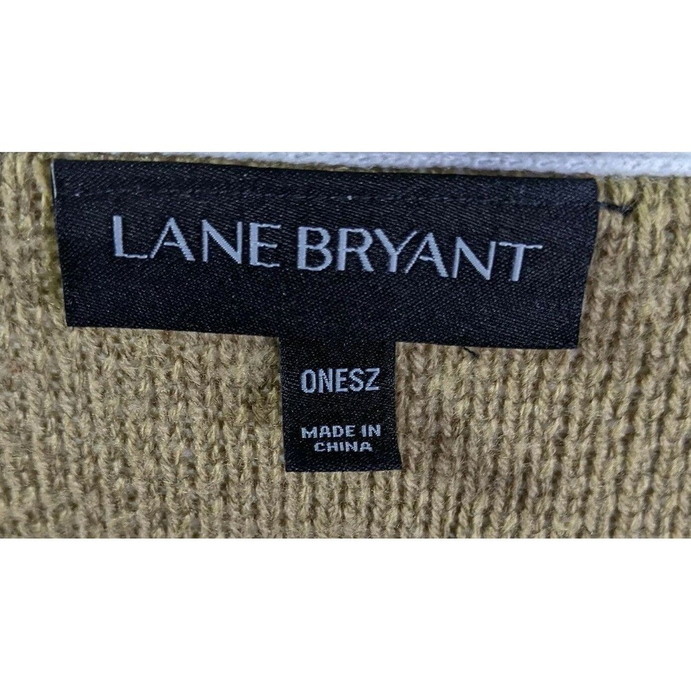 Lane Bryant Sweater Womens One Size Fits Most 0X, 1x, 2x, 3x, 4x Striped Poncho