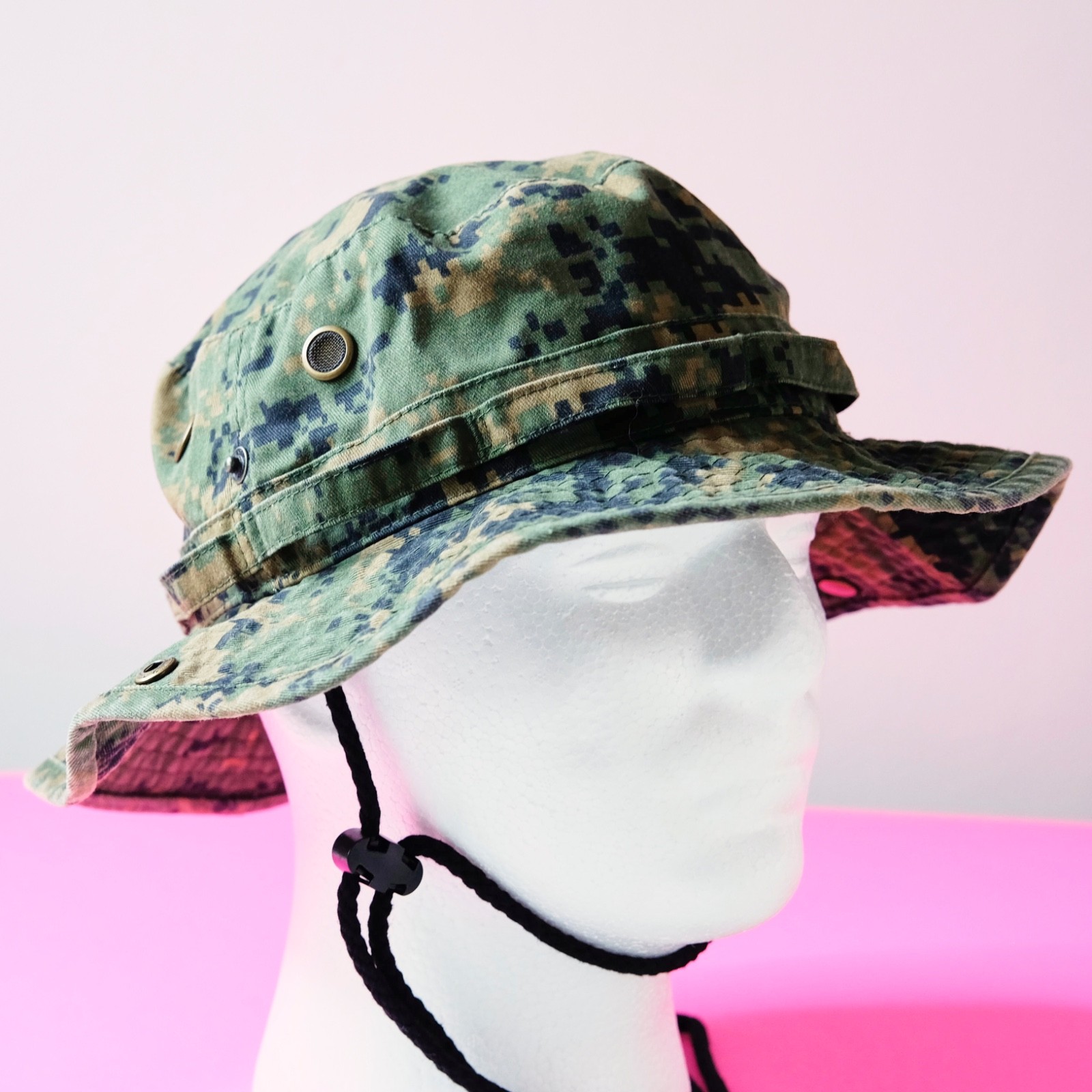 Newhattan Digi Camo Boonie Hat Tactical Military Safari Jungle Size S/M