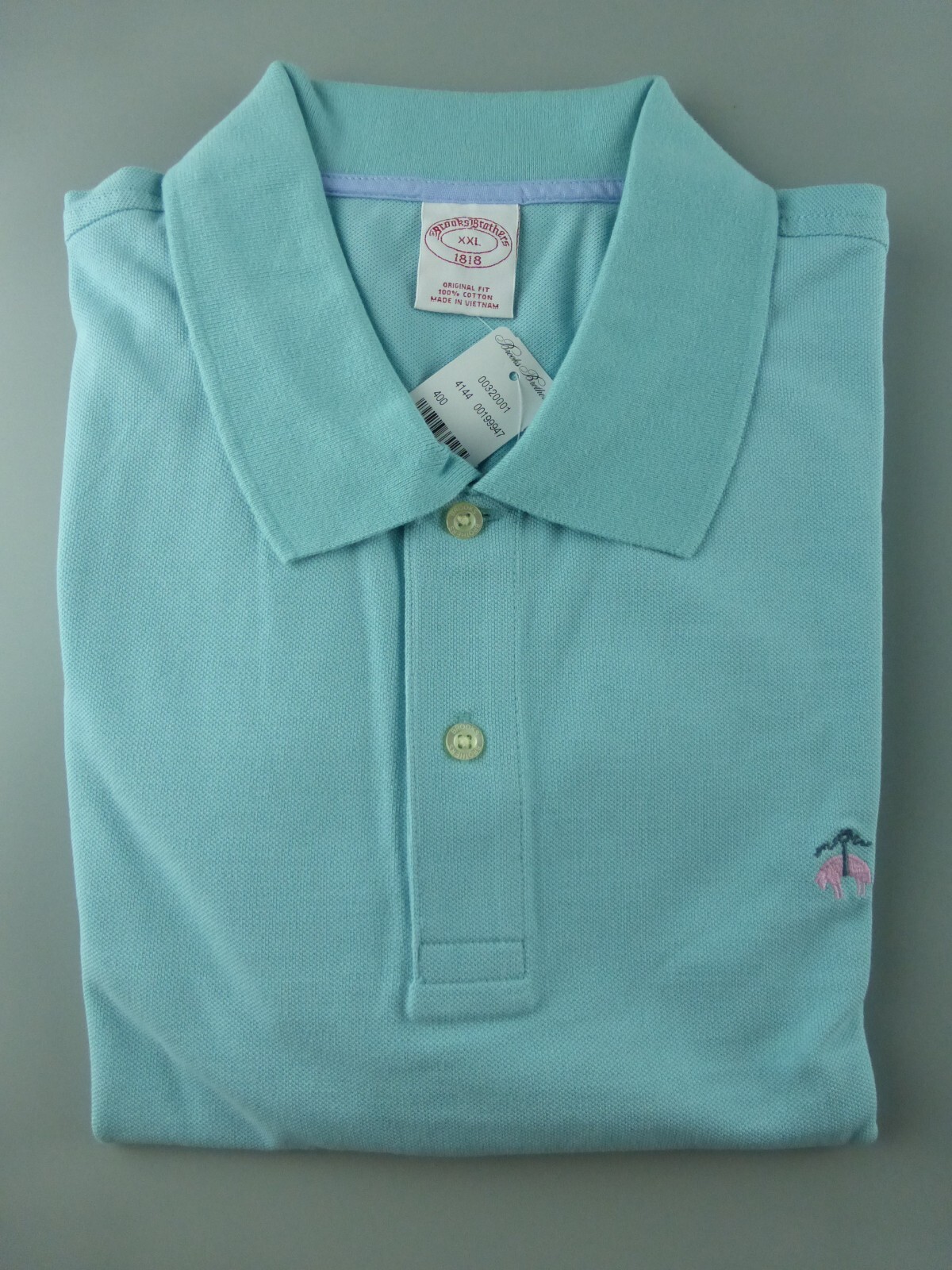 BROOKS BROTHERS POLO SHIRT 1818 Men’s Pastel Colors ORIGINAL Fit XL 2XL New $89