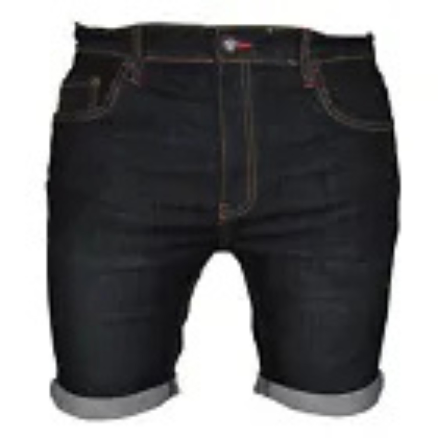 Mens Denim Chino Shorts Super STRETCH Skinny Slim Summer Half Pant Cargo Jeans