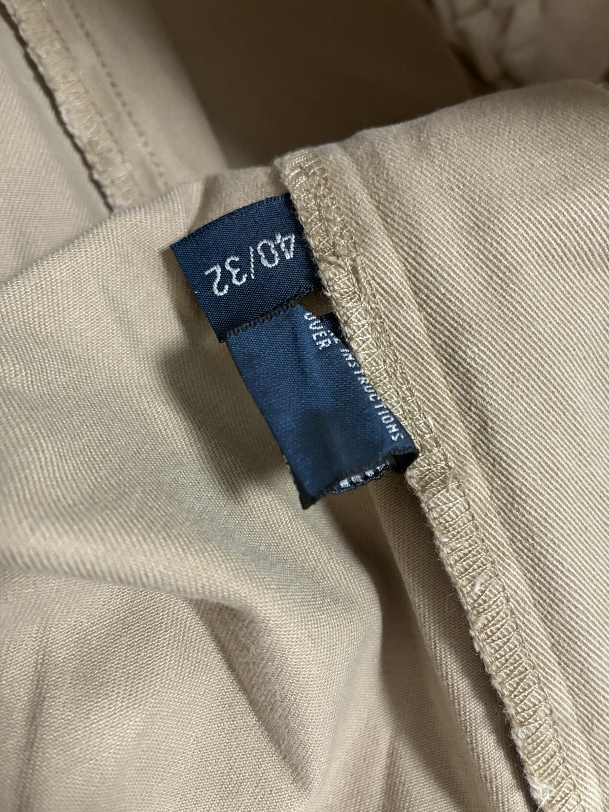Polo Ralph Lauren Men’s Beige Chino Twill Cotton Pants 40/32 Classic Straight