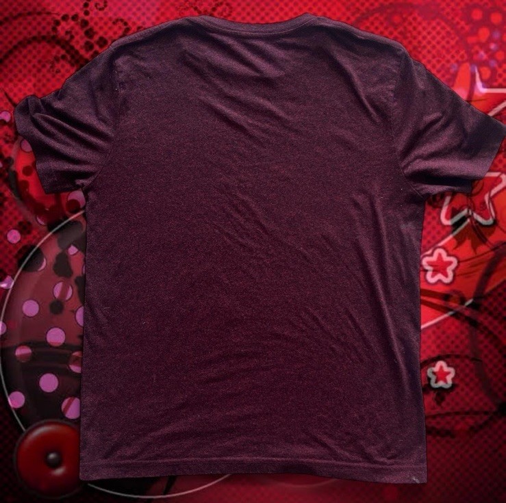 Y2K Dark Red Space Y2k Tshirt Print Size M Apt.9
