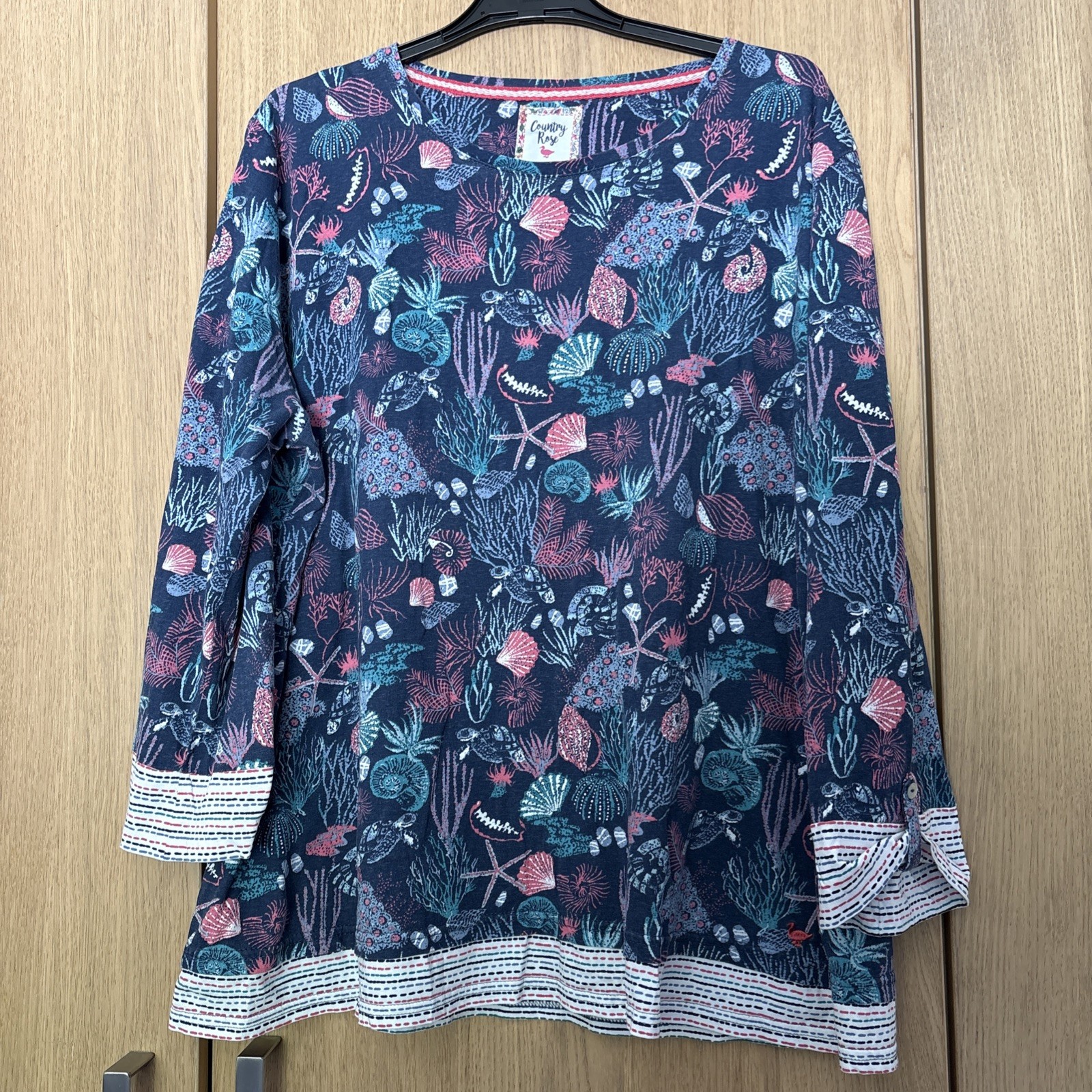 Country Rose Edinburgh Woollen Mill EWM Top/Tunic – Size XL (18-20)- lovely cond