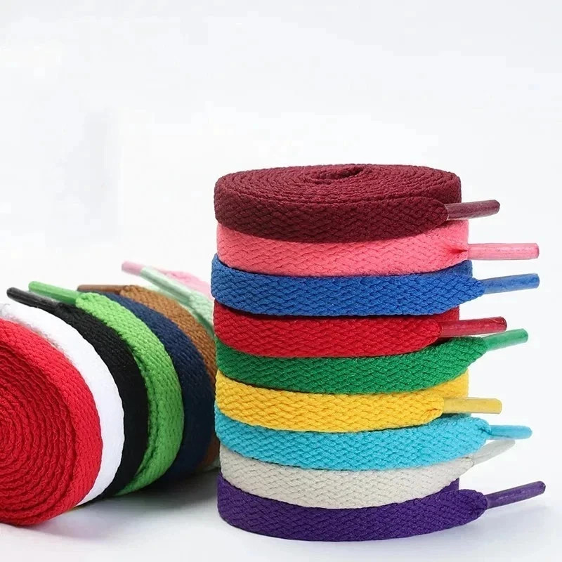1 Pair Flat Shoelaces Classic Shoe Laces Sports Casual Unisex Strings