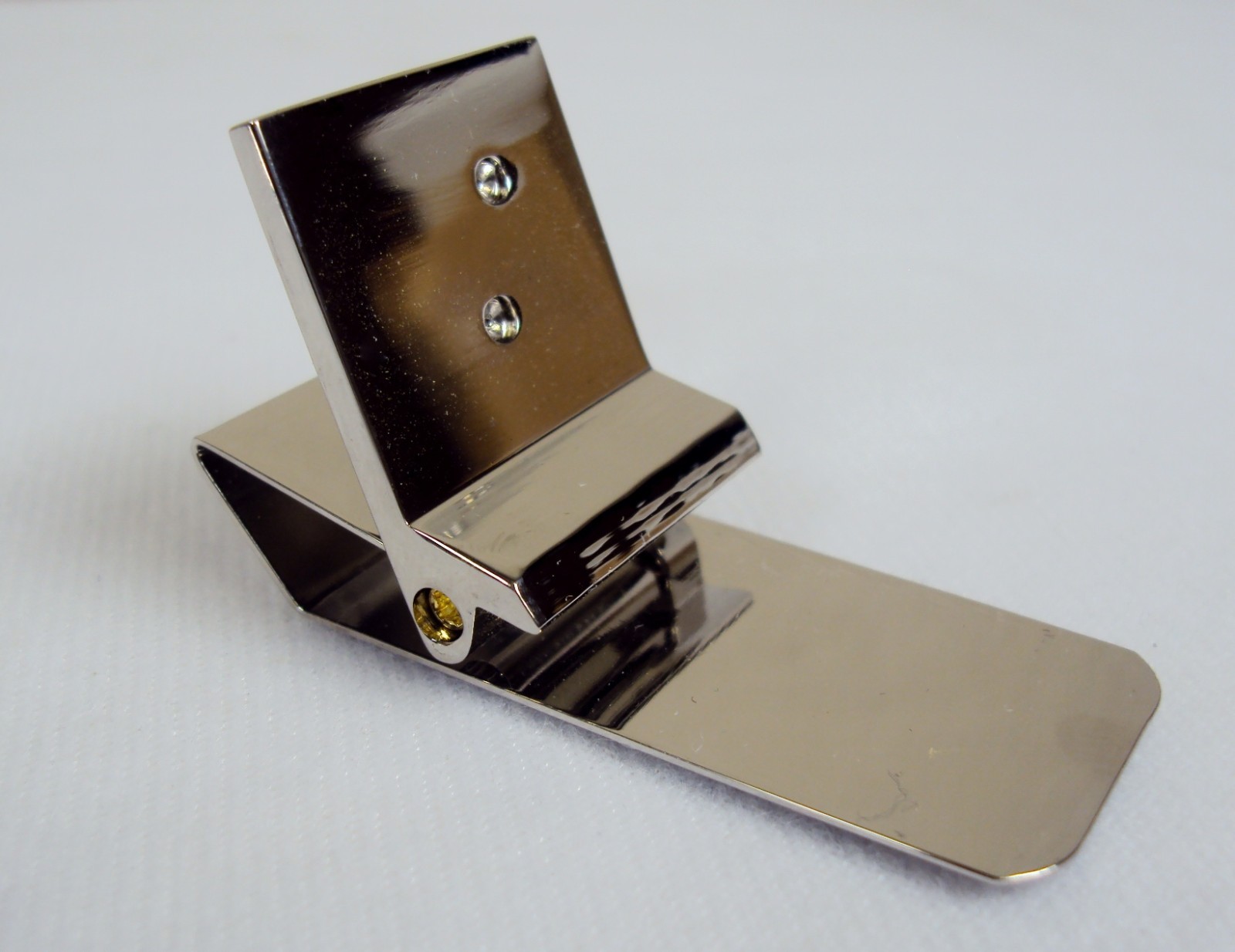 Money Clip w/Alphabet Monogram ~ Polished Stainless Steel 12 Letter Choices NEW