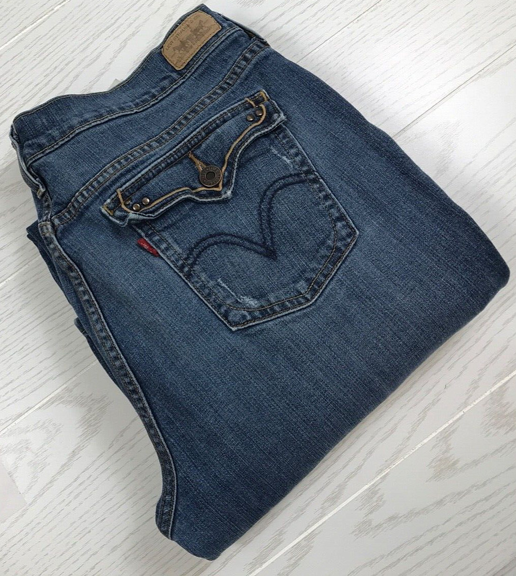Vintage Y2K Levi’s 515 Bootcut Jeans Womens 16L Blue 99% Cotton 1% Spandex