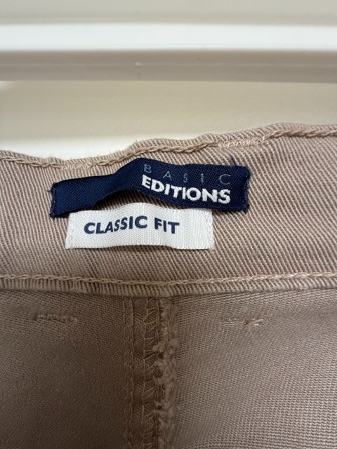 Basic Editions Classic Fit Women’s Beige Tan Denim Jeans Size 10