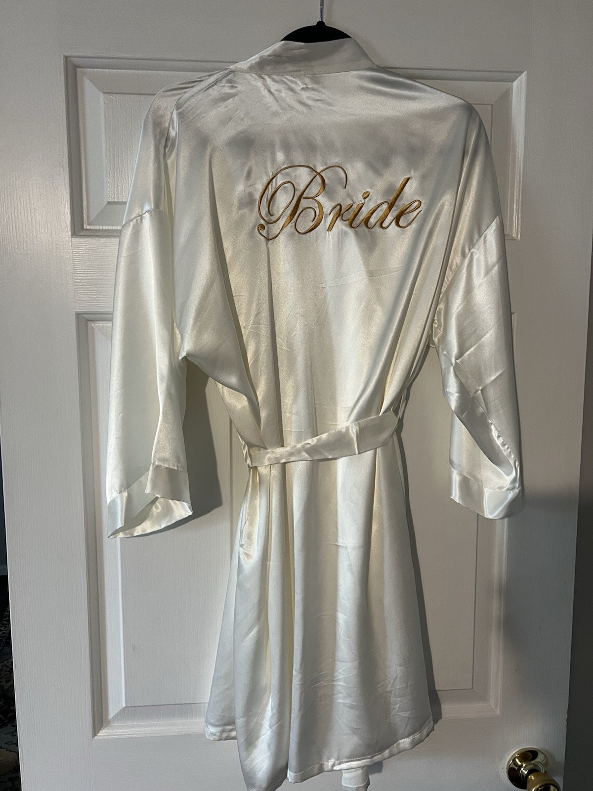 Silk Satin Kimono Robe Bathrobe Bridesmaid Dressing Gown US