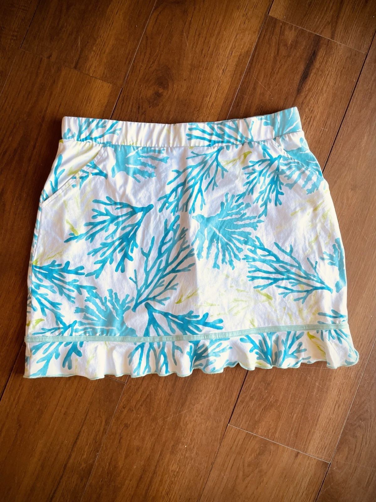Ana Clare Women’s Tropical Skort Performance Golf Tennis Skirt Corals sz XL