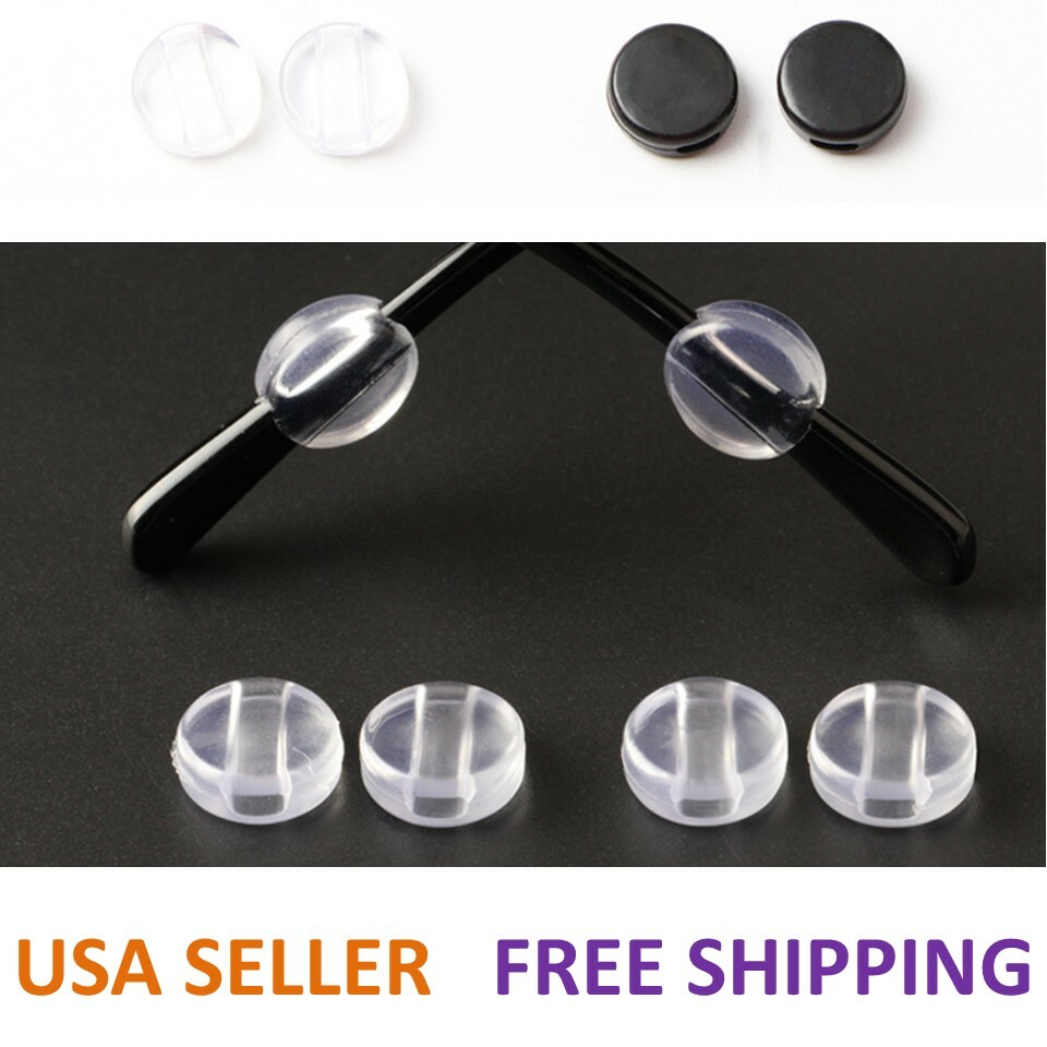 Round Eyeglass Ear Hook Soft Silicone Temple Tips Holder High Quality US SELL