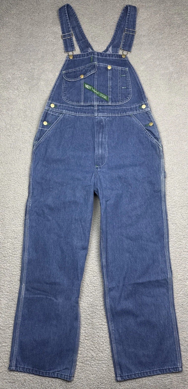 Key ~ Men’s ~ 272.42 ~ Hi-Back Bib Overalls ~ Soft Denim