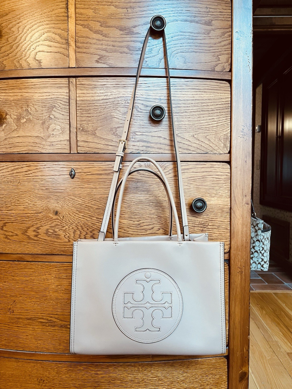 Tory Burch Light Sand Tan Small Ella Bio Tote
