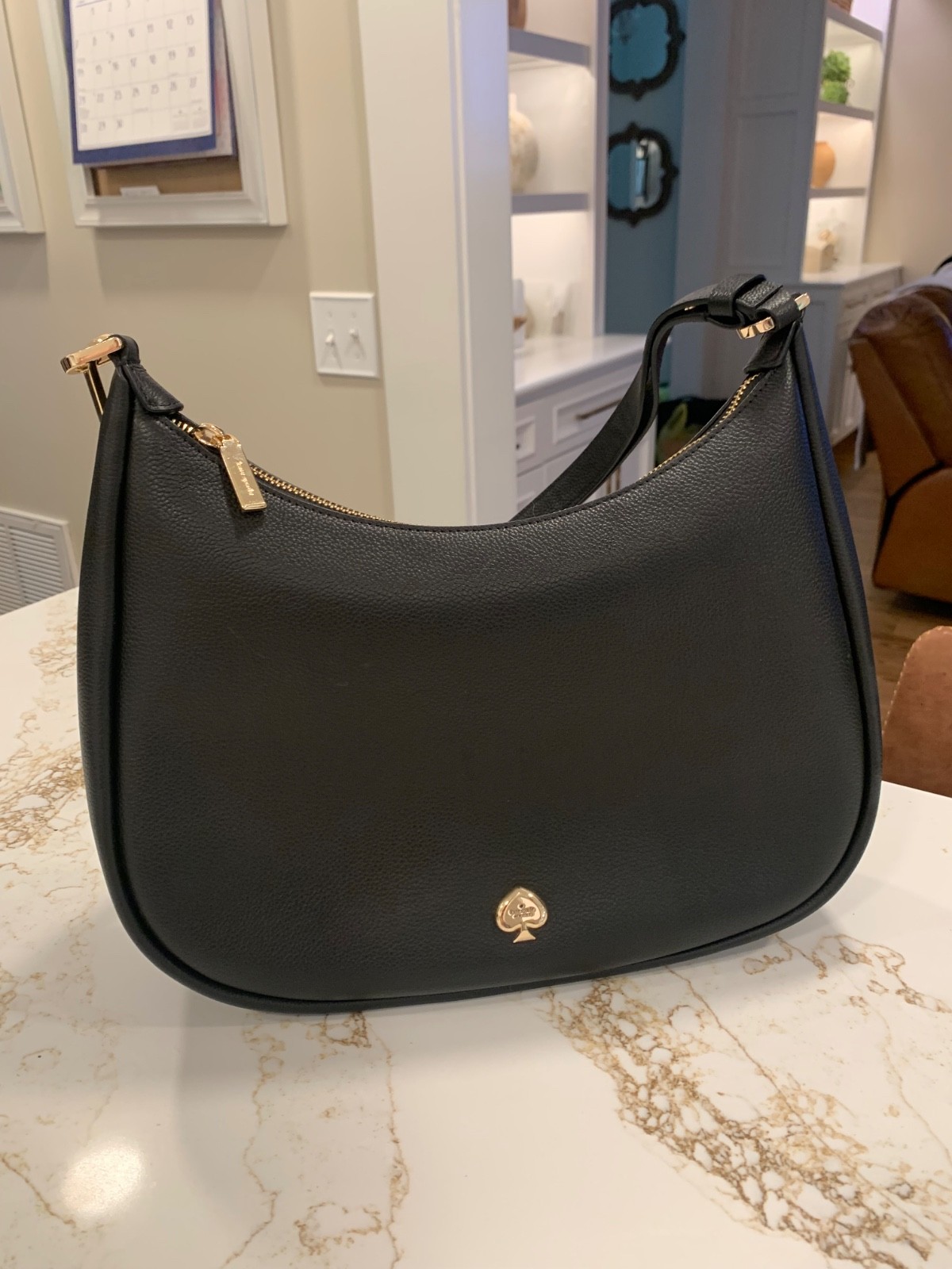 Kate Spade Leather Kayla Large 3 Compartment Bag Black MSRP $459